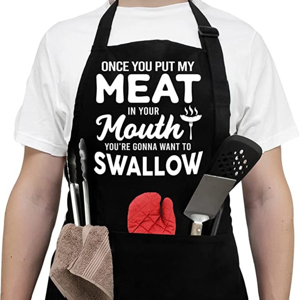 Funny Men's Gag Gift - Apron - PERFECT for Christmas, Gift for Men